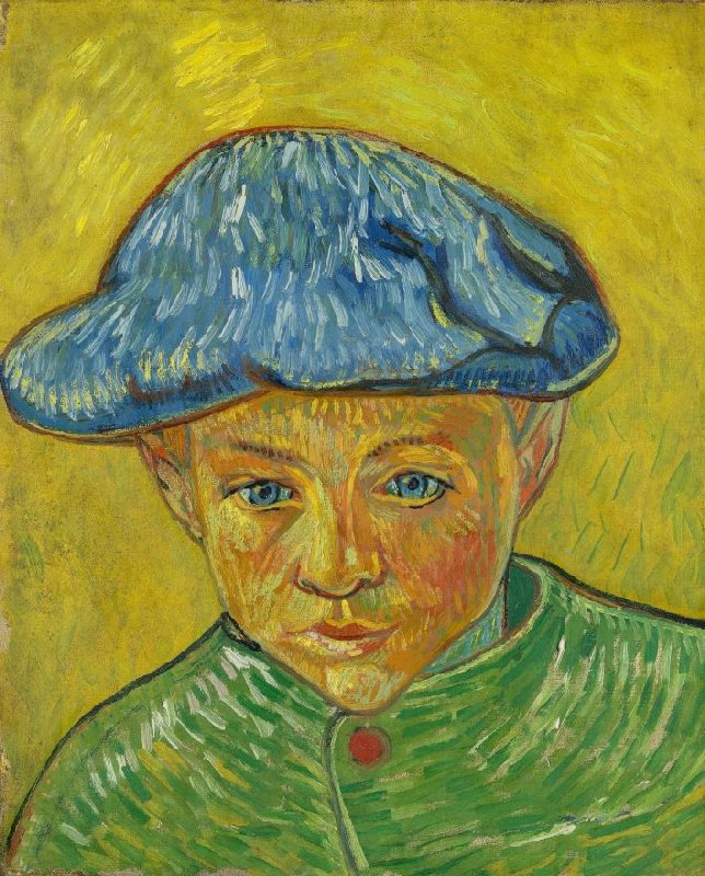 "Portrait of Camille Roulin" (1888) av Vincent van Gogh.